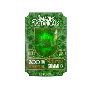 Kratom Sour Apple Gummies – 30mg Mitragynine Each (Extra Strength)